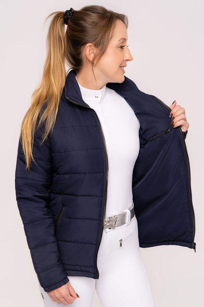 Jaqueta Hipismo Puffer Azul Dark