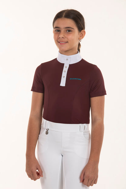 Camisa Hipismo Fresh Cristal Vinho Infantil