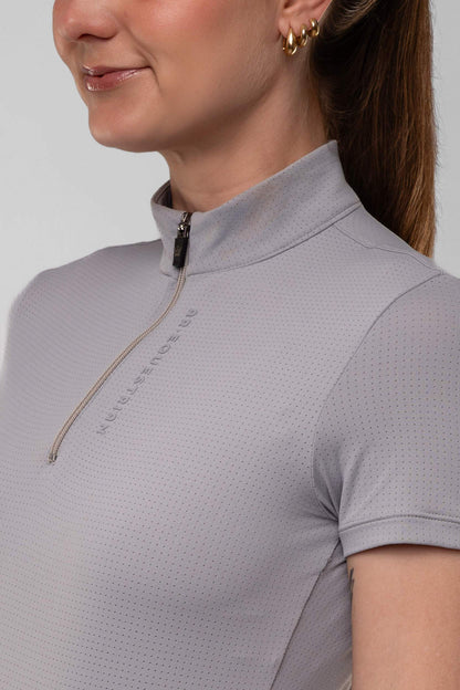 Camisa Hipismo Fresh Manga Curta Platina