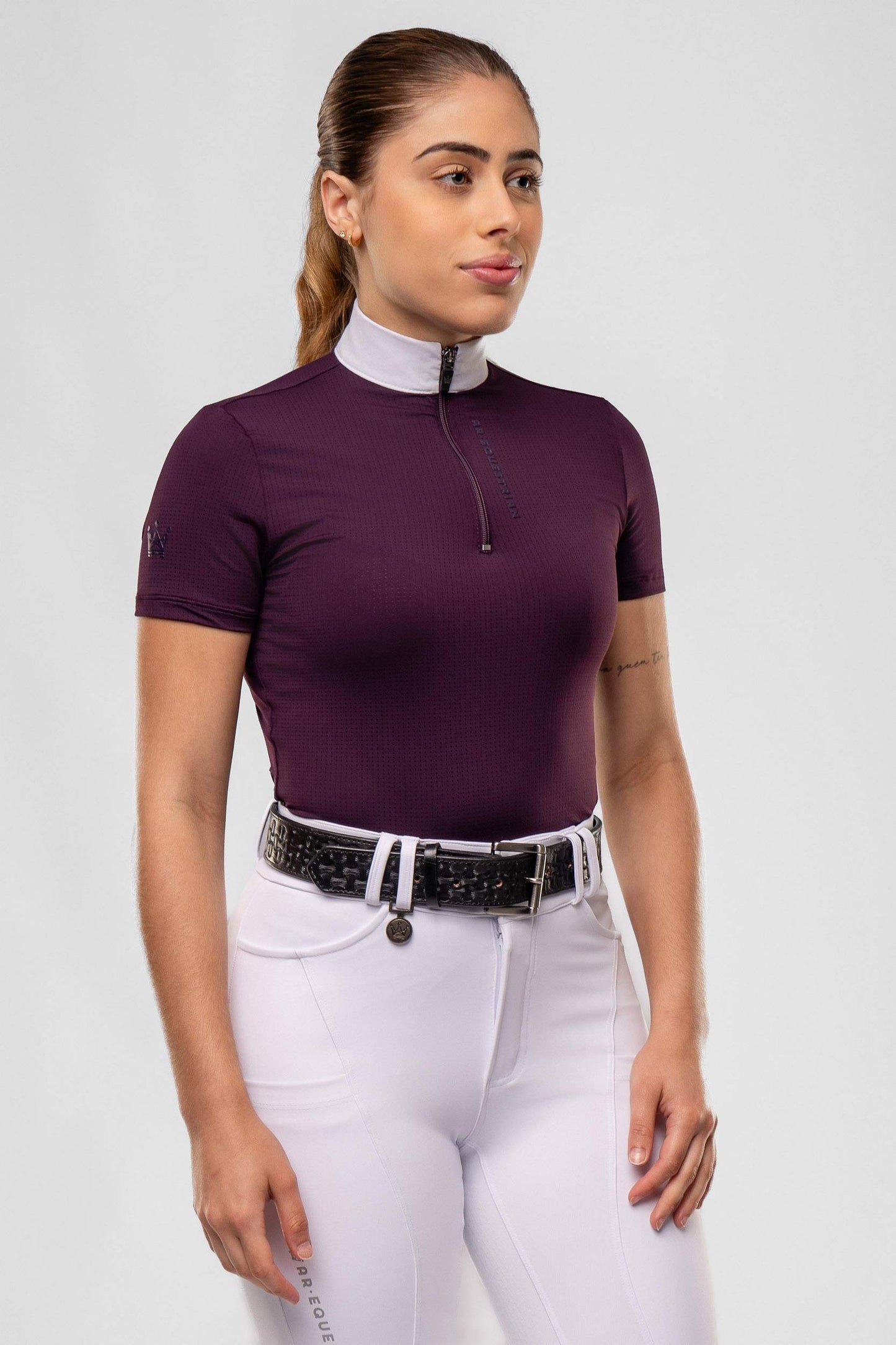 Camisa Hipismo Fresh Manga Curta Malbec Prova