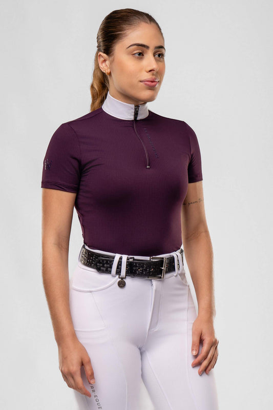 Camisa Hipismo Fresh Manga Curta Malbec Prova