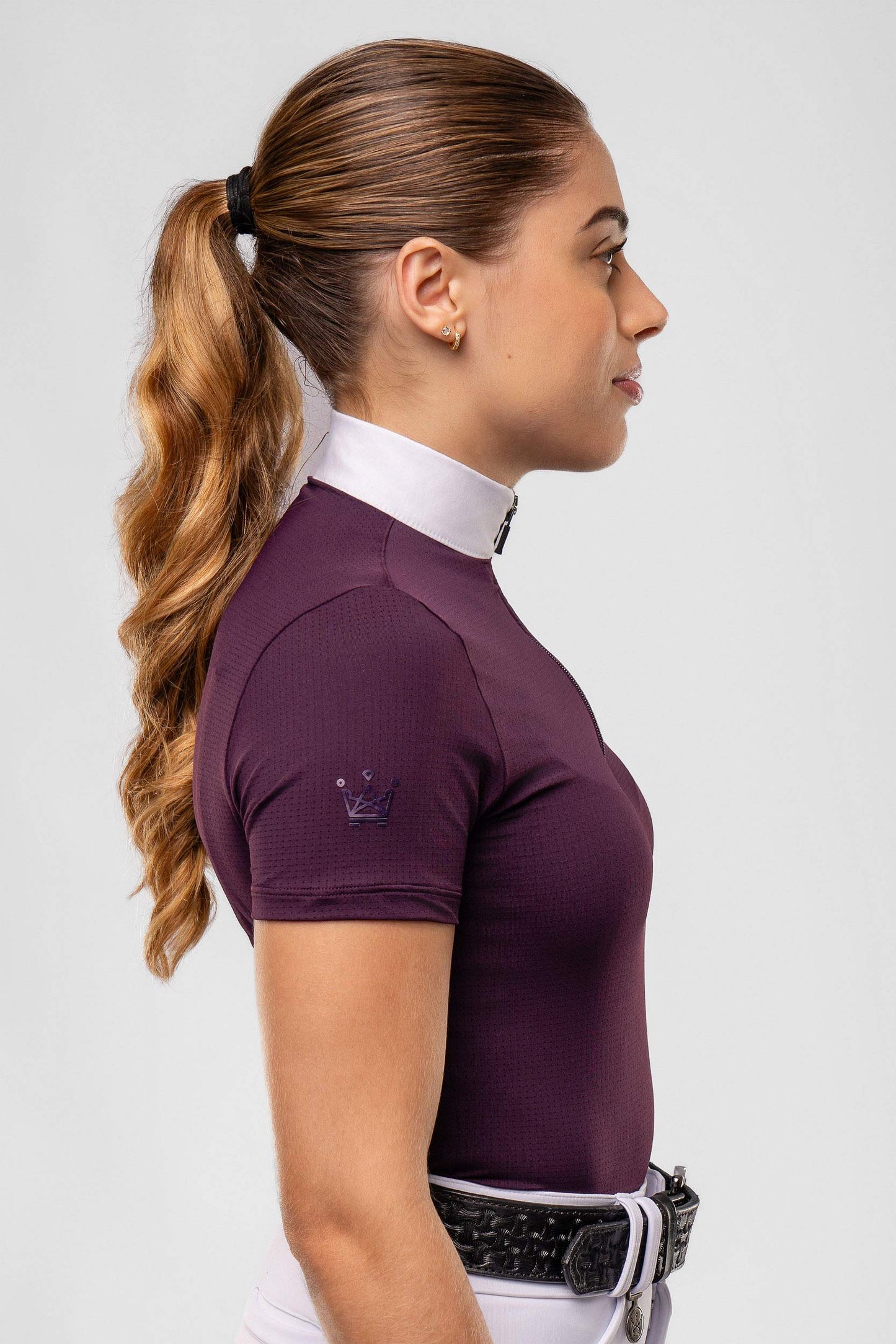 Camisa Hipismo Fresh Manga Curta Malbec Prova