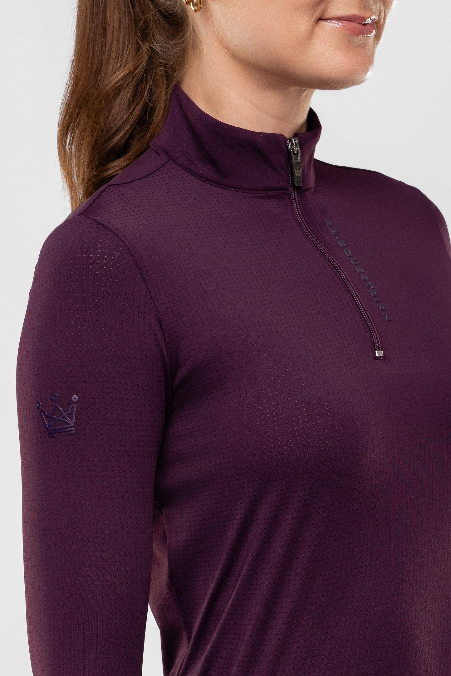 Camisa Hipismo Fresh Manga Longa Malbec