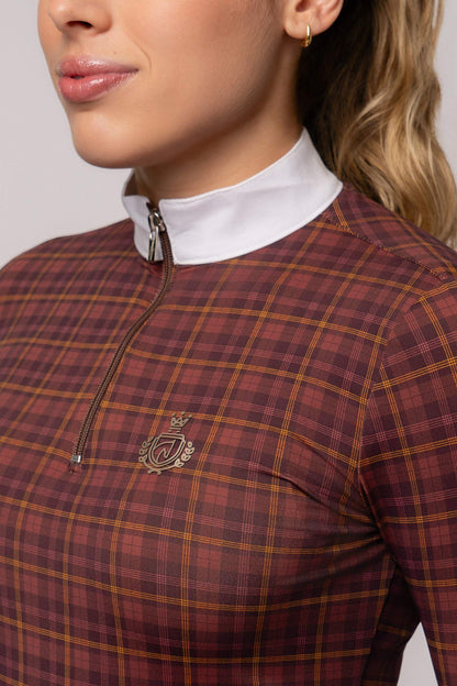 Camisa Hipismo Manga Longa Vichy Prova