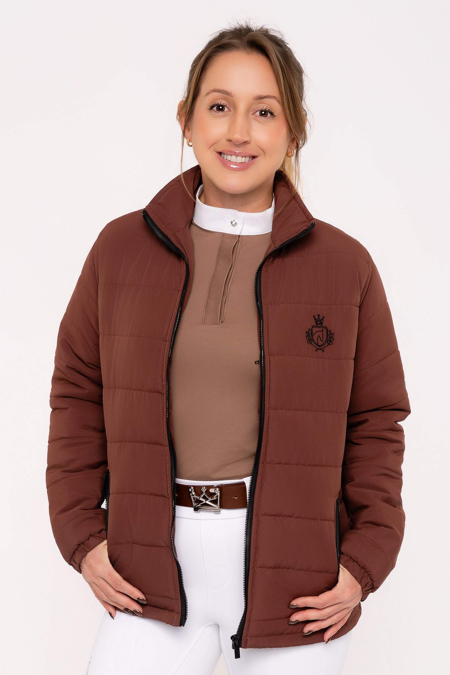 Jaqueta Hipismo Puffer Café