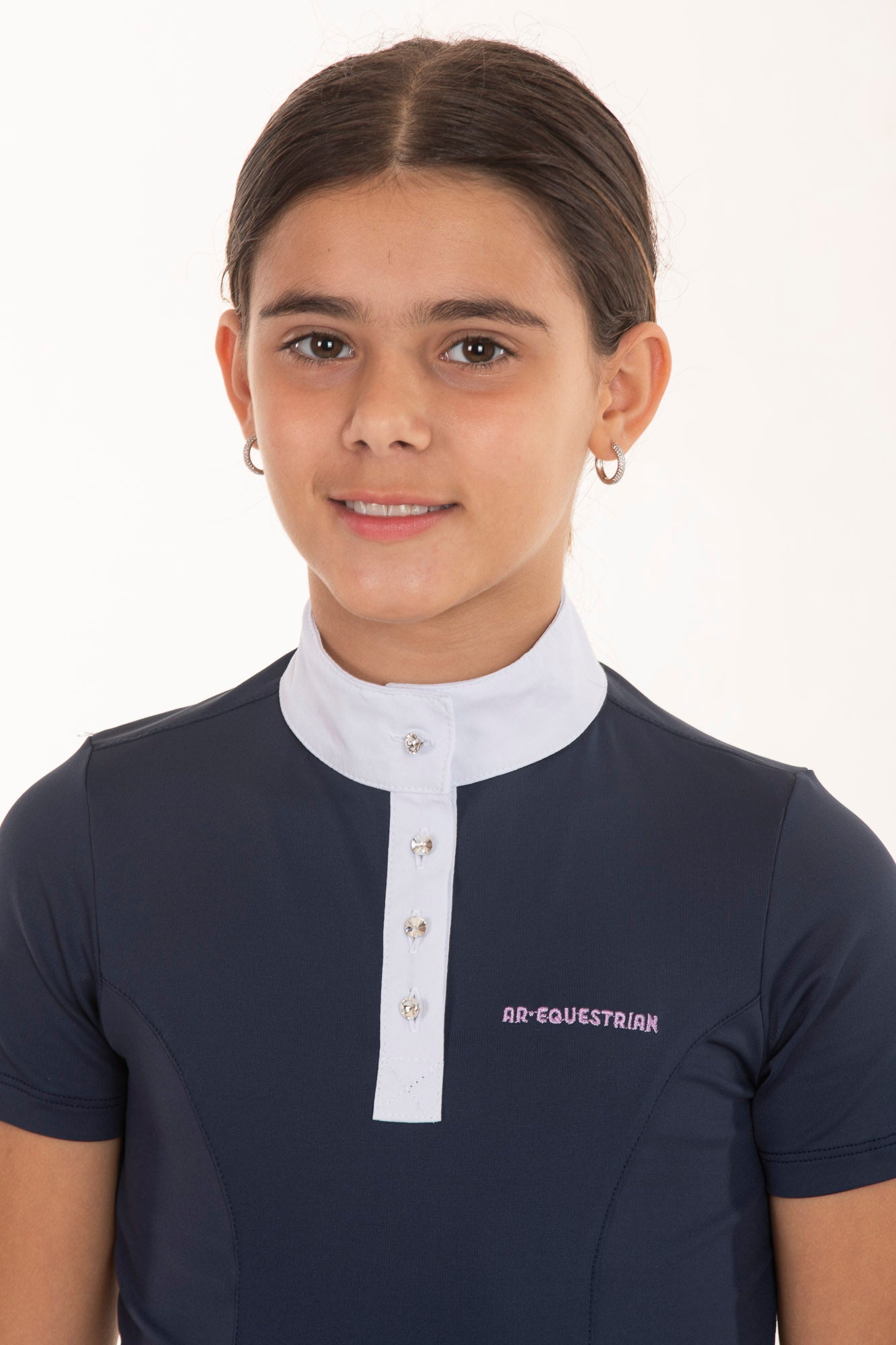 Camisa Hipismo Cristal Marinho Infantil