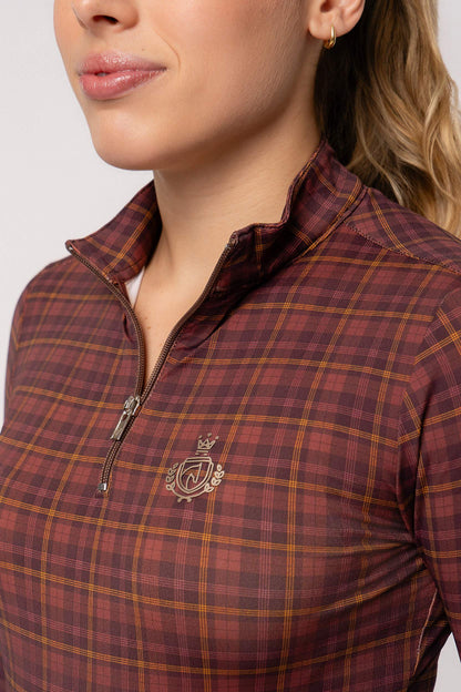 Camisa Hipismo Manga Longa Vichy