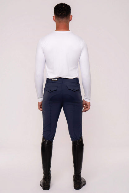 Men's Navy Blue Equestrian Breeches