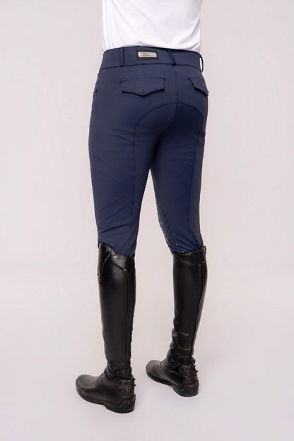 Men's Navy Blue Equestrian Breeches