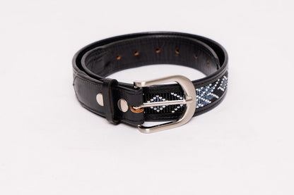 Black Beaded Equestrian Belt