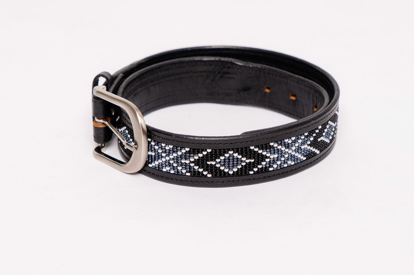 Black Beaded Equestrian Belt