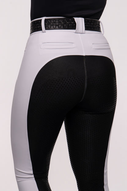 Culote Hipismo Premium Bicolor Branco e Preto - *PRÉ VENDA - Envios à partir de 28/10*