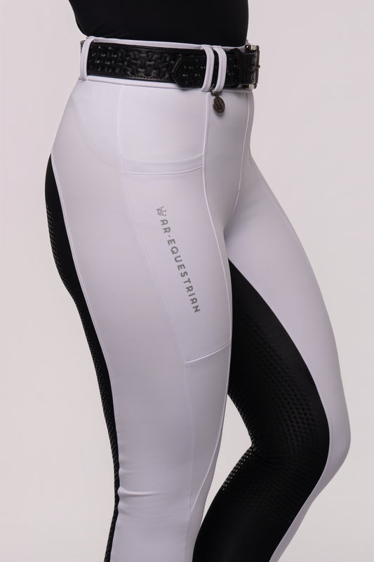 Culote Hipismo Legging 2.0 Bicolor Branco e Preto - *PRÉ VENDA envios à partir de 06/10*
