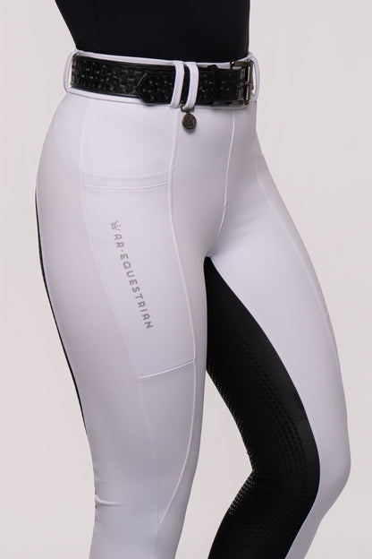 Culote Hipismo Legging 2.0 Bicolor Branco e Preto - *PRÉ VENDA envios à partir de 06/10*