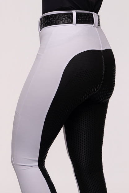 Culote Hipismo Legging 2.0 Bicolor Branco e Preto - *PRÉ VENDA envios à partir de 06/10*