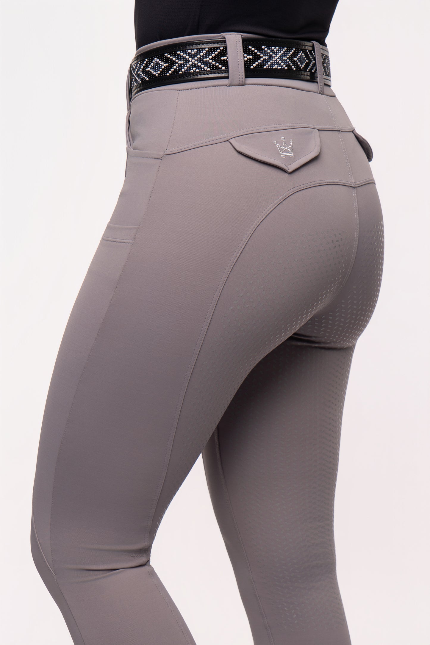 Culote Hipismo Legging Cristal Platina
