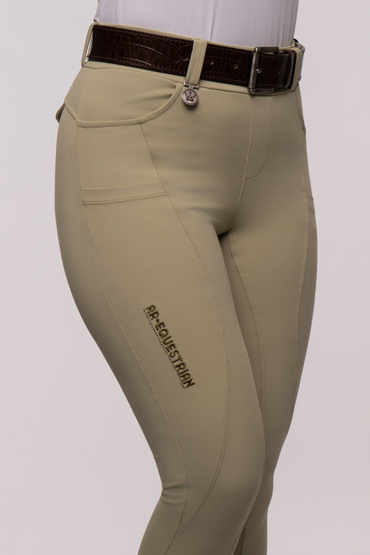 Culote Hipismo Legging Cristal Khaki