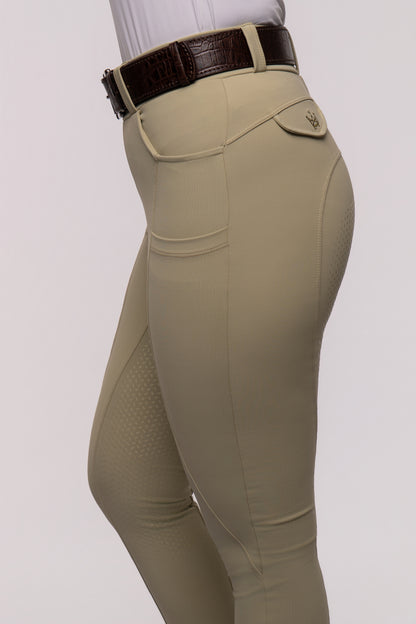 Culote Hipismo Legging Cristal Khaki