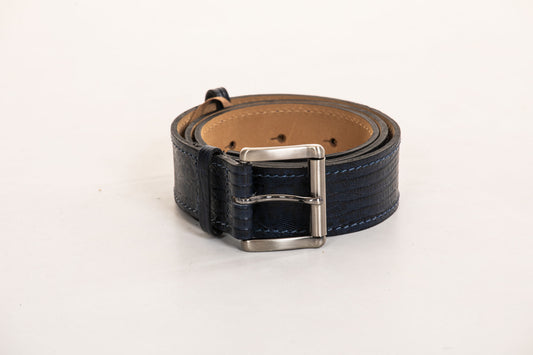 Lezard Navy Equestrian Belt