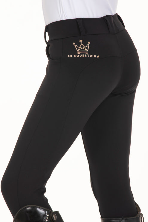 Black Children's Equestrian Leggings