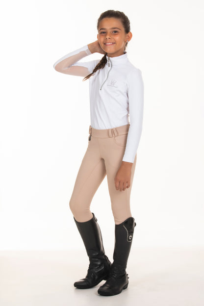 Children's Beige Leggings Equestrian Breeches