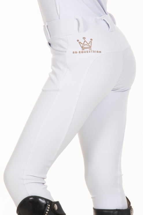 Culote Hipismo Legging Branco Infantil