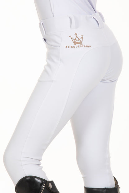 Children's White Legging Equestrian Breeches